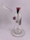 Highgrade Glass - Clear Sacred Geometry w/ Colored accent Recessed Joint Bub