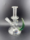 Pugsley Glass Straight Neck Jammer Rig w/ Colored Horn & Opal 10mm 45°