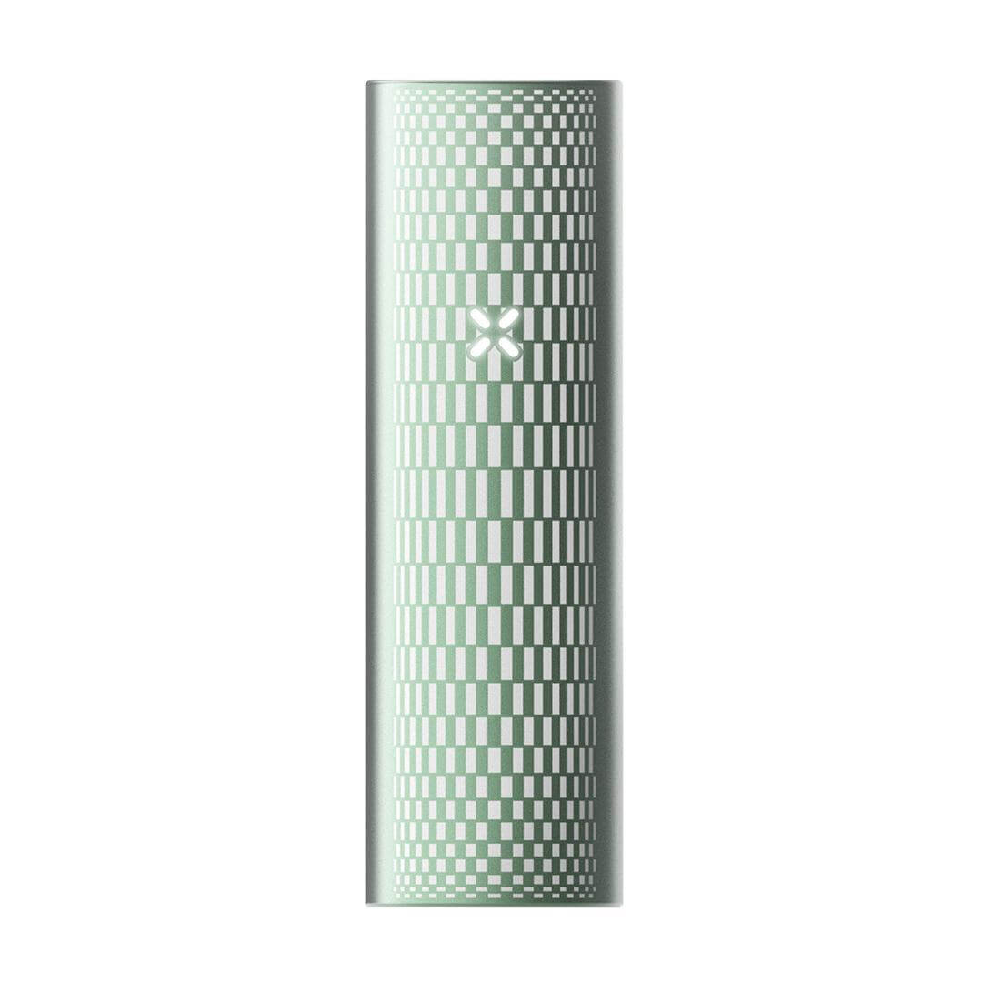 Pax Plus Portable Vaporizer in sleek green design, ideal for dry herb and concentrates, complete kit included.