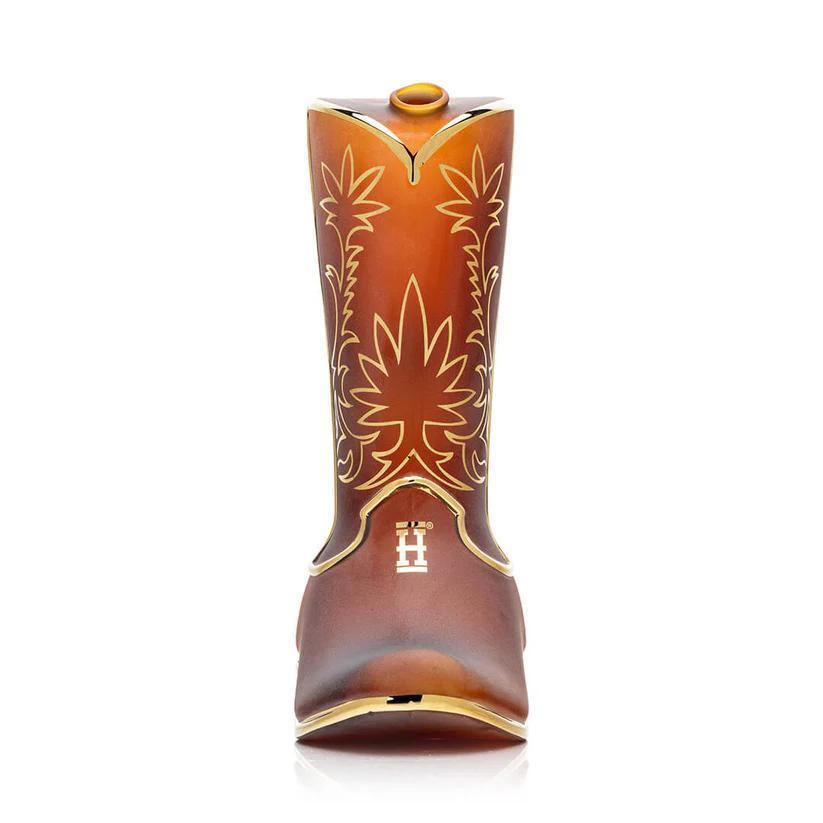 Hemper Glass Flower Piece - Wild West Cowboy Boot XL