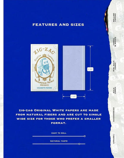 Zig Zag Original White Cigarette Papers