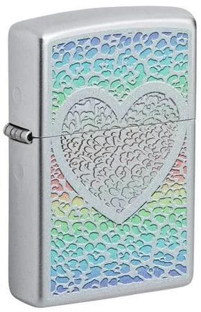 Zippo Lighter Heart Design 49780