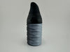 custom 3d printed puffco proxy core cup in textured gray and black finish, designed for enhanced grip and style.