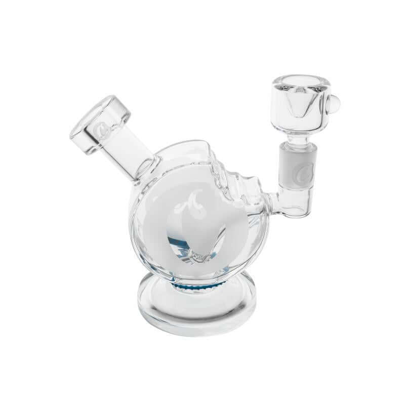 Cookie Bite Bubbler - Durable borosilicate glass pipe with iconic cookie design for a smooth smoking experience.