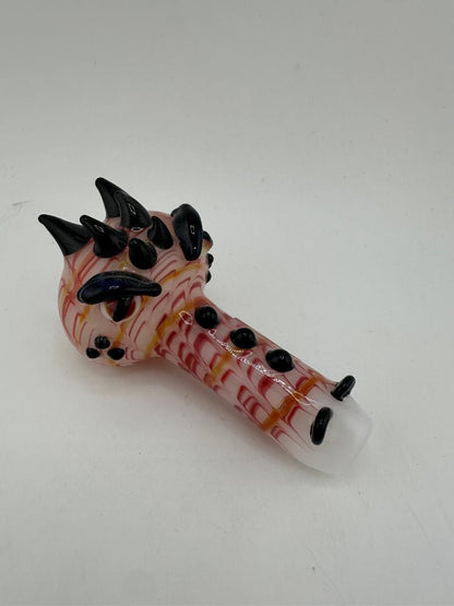 Filla John Glass Hand Pipe - Simple Colorful Dragon