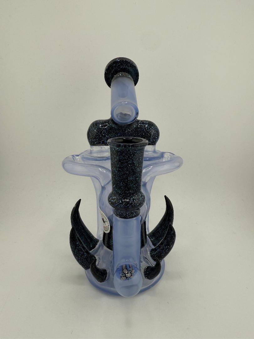 Crondo Glass Blue & Dichoric Double Recycler 14mm 90°