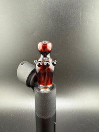 Paulson Pieces Puffco Pivot Glass Replacement Top W/ Auto Spinning Pearl Feature - Red Bottle