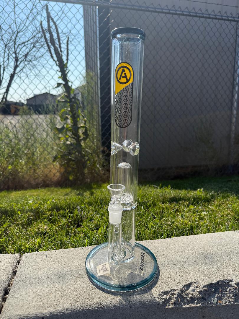 Antidote Glass 16" Inline To UFO Perk Colored 14mm 90°