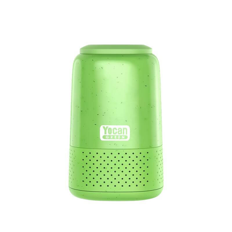 Yocan Green Invisibility Cloak Disposable Air Filter in vibrant green, designed for discreet and clean smoke sessions.