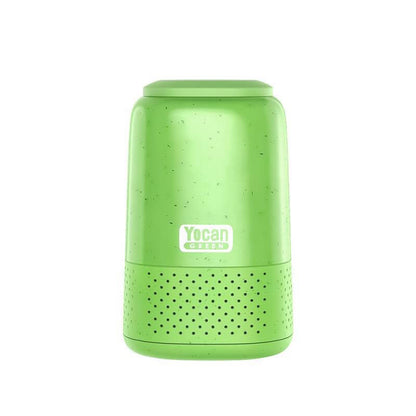 Yocan Green Invisibility Cloak Disposable Air Filter in vibrant green, designed for discreet and clean smoke sessions.