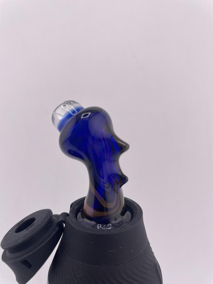 Brando Glass Puffco Proxy Core Accessory Mouth Piece – Line Work & Crushed Opal UV
