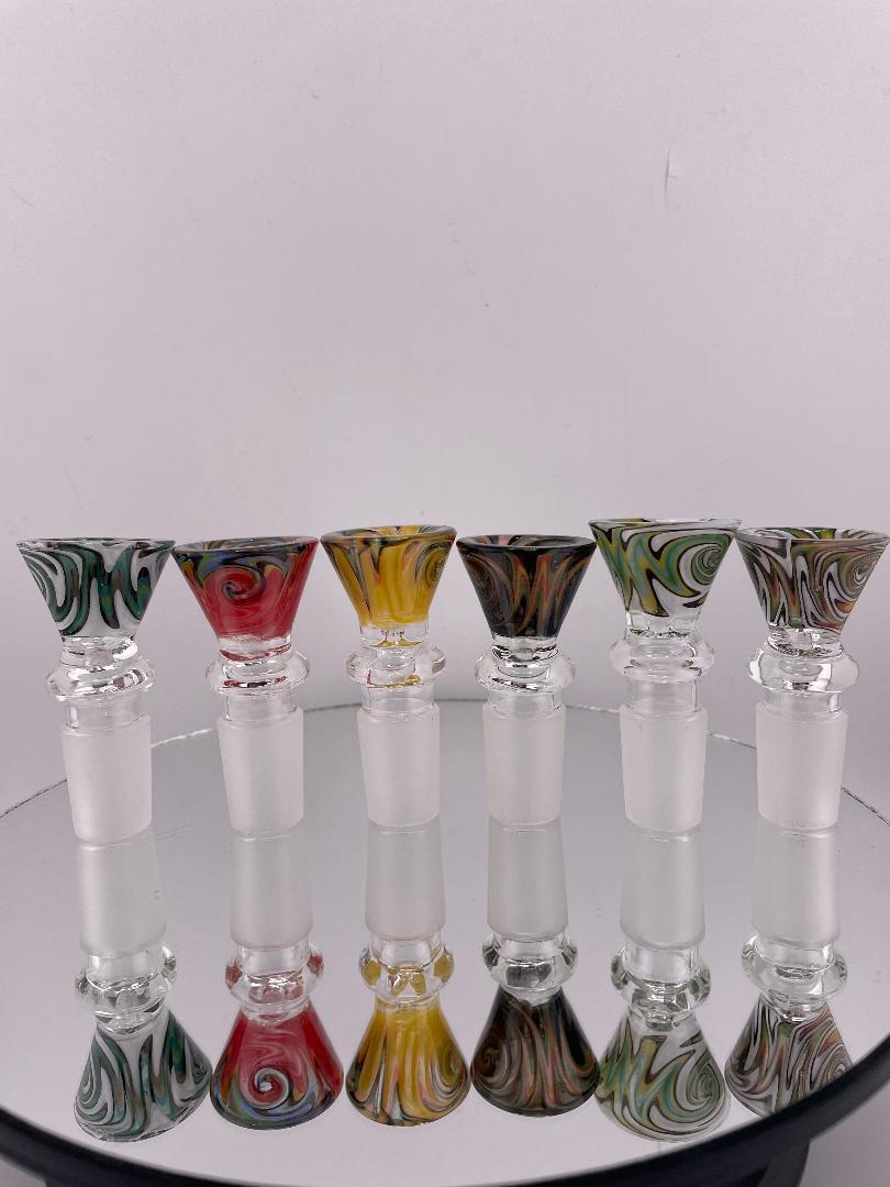 Import Glass 18mm Bowl / Slide - Wig Wag Funnel