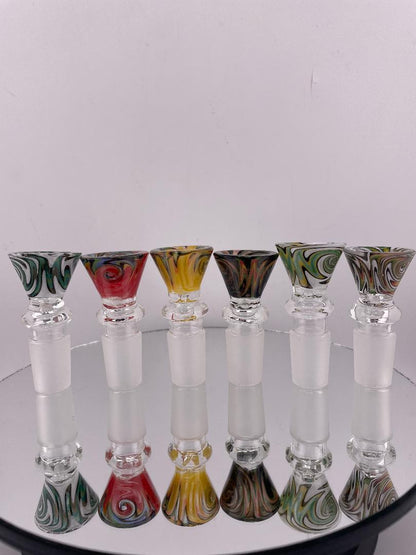 Import Glass 18mm Bowl / Slide - Wig Wag Funnel