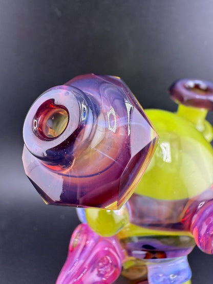 Creep Glass Faceted Totem Bird 10mm 90°