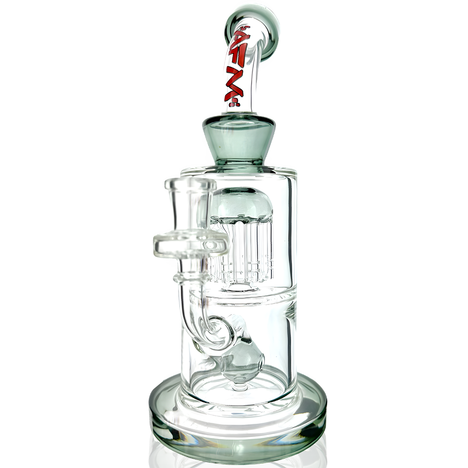AFM Glass 10" Astor Double Perc Dab Rig M006 14mm 90°