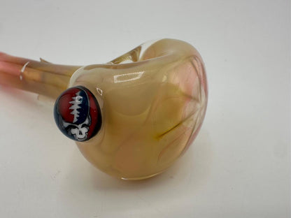 Filla John Glass Dry Pipe - Fume w/ Grateful Dead Millie