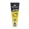 King Palm Hemp Cones Lil Lemon 6pc 1 1/4 Size package featuring lemon flavor design.