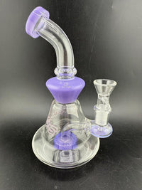 Ruckus Glass Purple Bent Neck Rig 14mm 90°