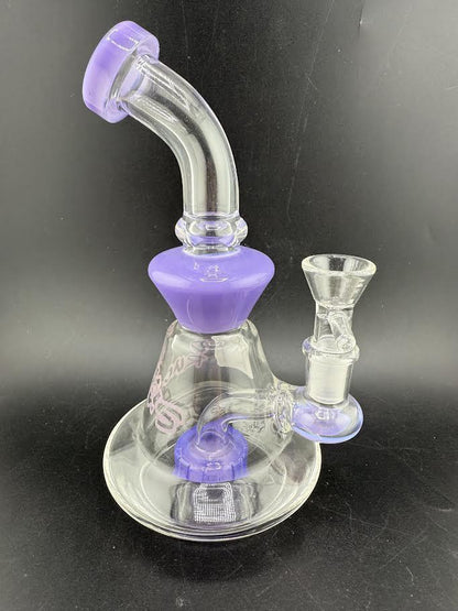 Ruckus Glass Purple Bent Neck Rig 14mm 90°