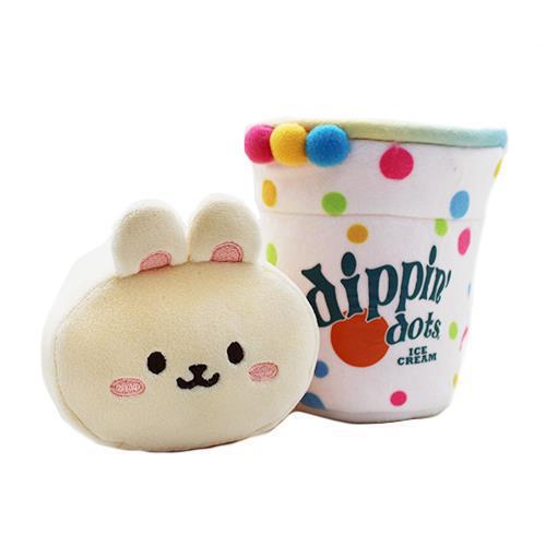 Anirollz x  Dippin' Dots Plush Blanket  6" Stuffed Animal Plushy