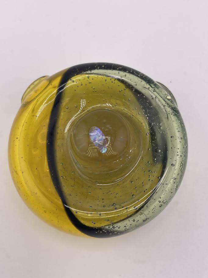A Train Glass Pendant - Hollow Disk