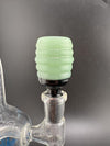 14mm glass screen bowl with a translucent green accent for enhanced filtration and smoking experience.