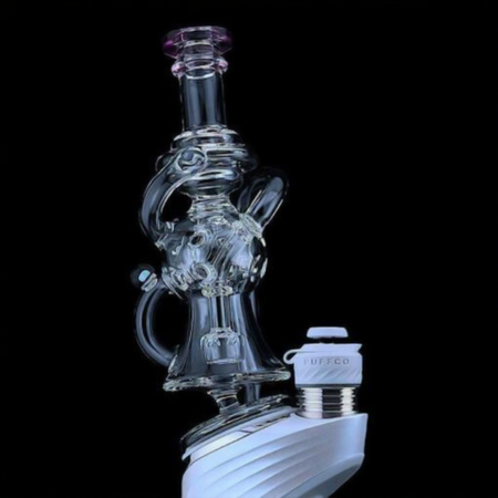 Iridescent Glass Puffco Peak Pro Replacement Glass Attachment - Superior EXO 2.0