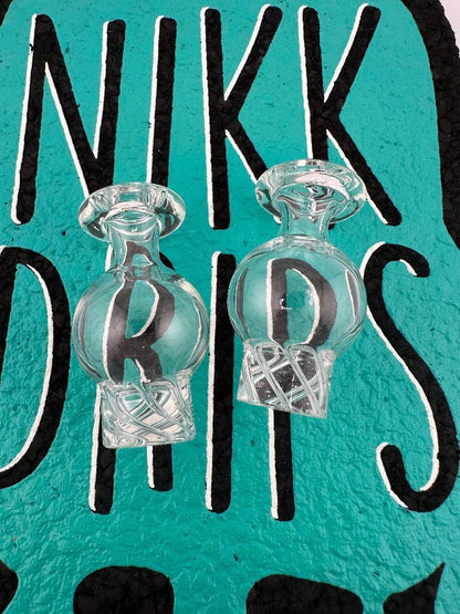 Import Glass Spinner Cap - Spiral Bubble Cap
