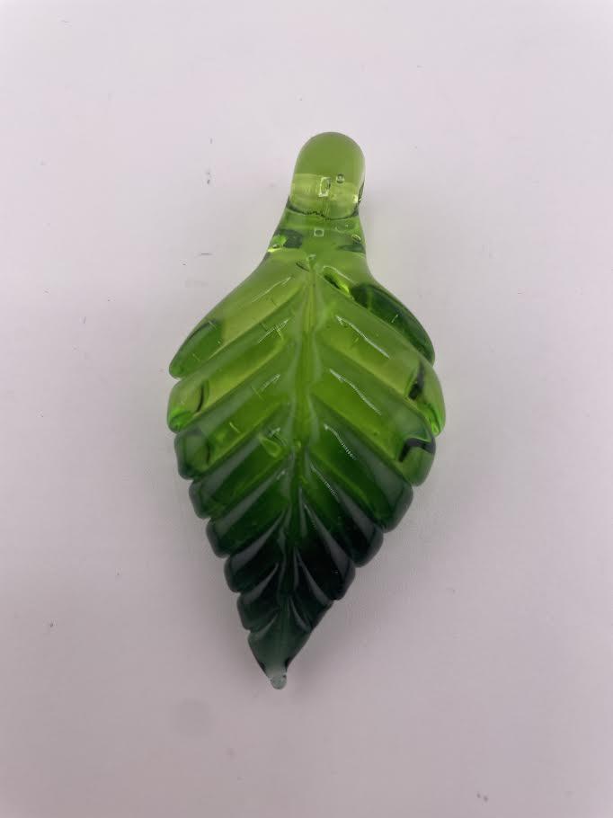 Madelyn Glass Pendant - Leaf