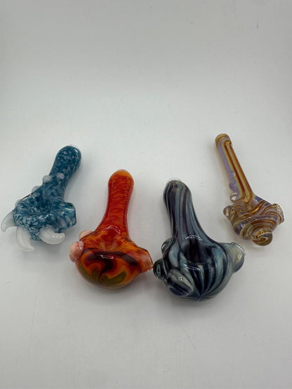 Phranq Glass Dry Pipe - Full Color Worked