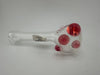 Crondo Glass Dry Pipe - Clear w/ Pink UV