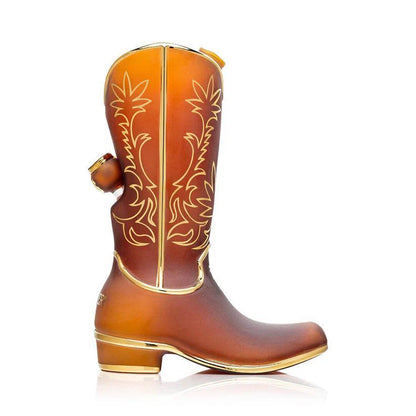 Hemper Glass Flower Piece - Wild West Cowboy Boot XL