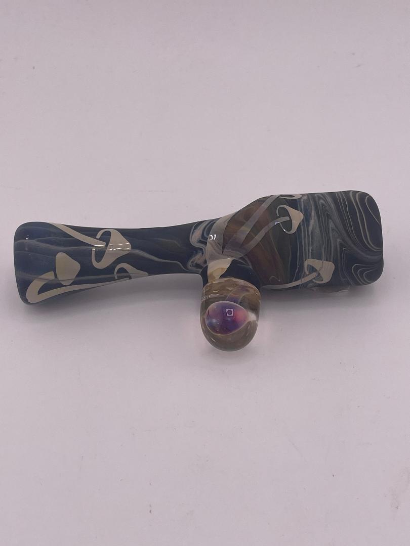 Danny W Glass Chillum / Onie Pipe - Mushroom Sandblasted