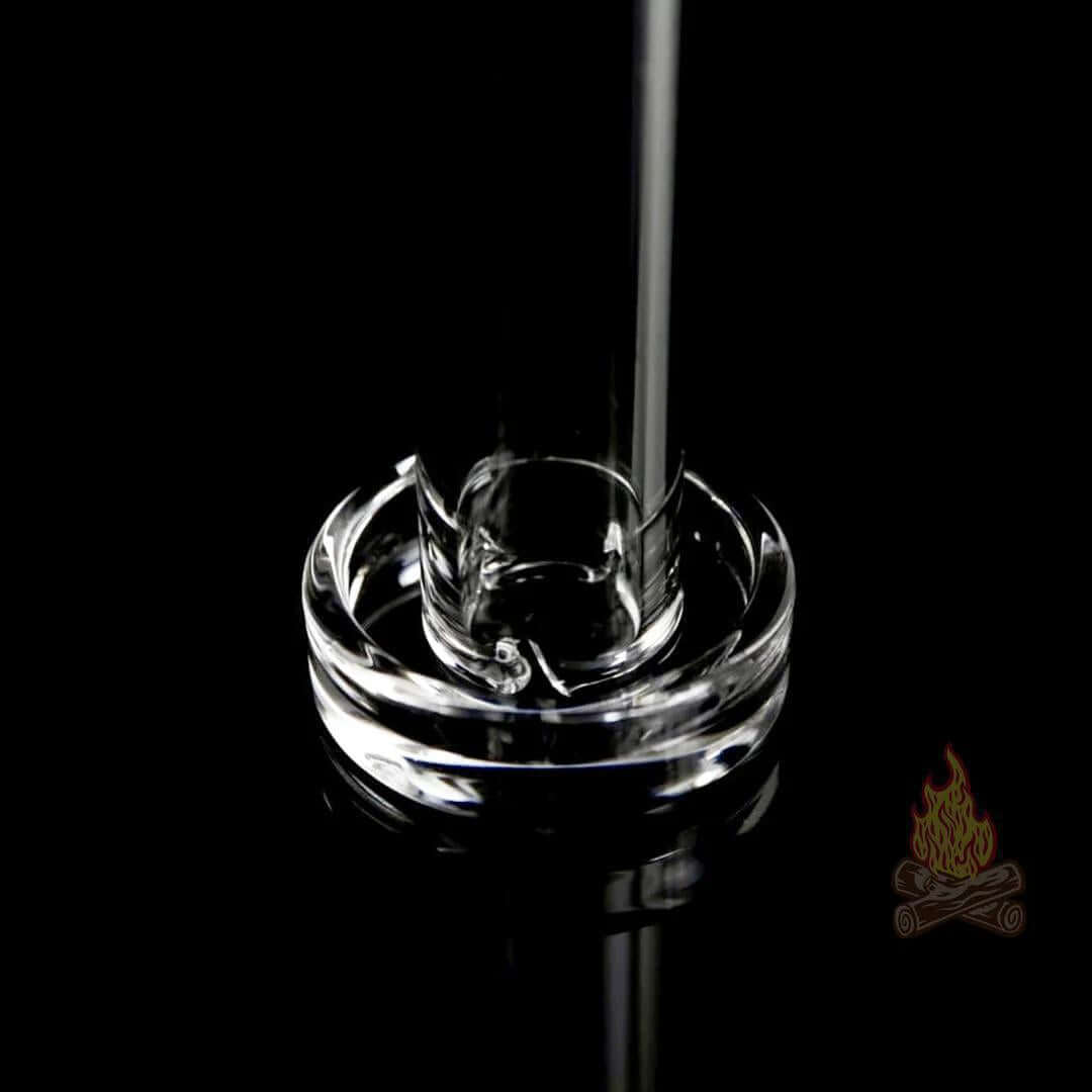 Close-up of Campfire Quartz XXL Straight Banger showcasing premium quartz material and unique design for dabbing.