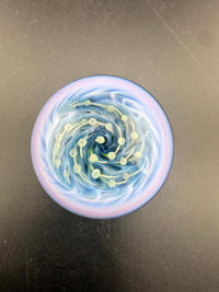 Danny W Glass Marble - 34mm Purple Bubble Trap Implosion