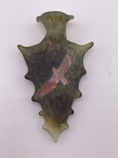 Brando Glass Pendant -  Arrow Head