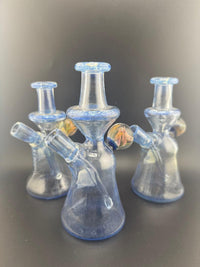 Pugsley Glass Blue Rig Fumed Marble 10mm 45°