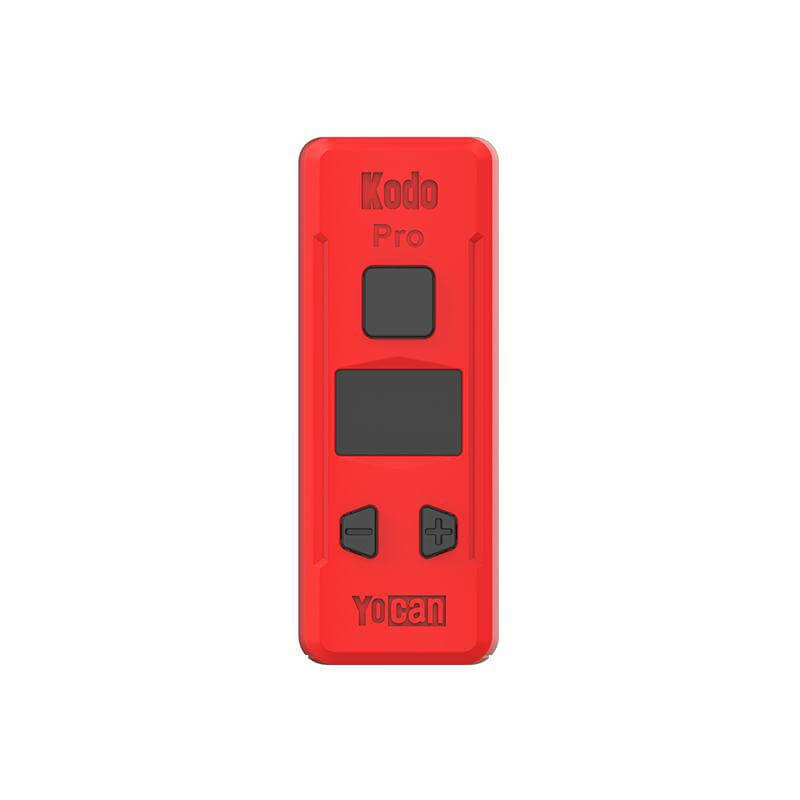 Yocan Kodo Pro 510 battery in red, compact and powerful portable vape mod for on-the-go vaping.