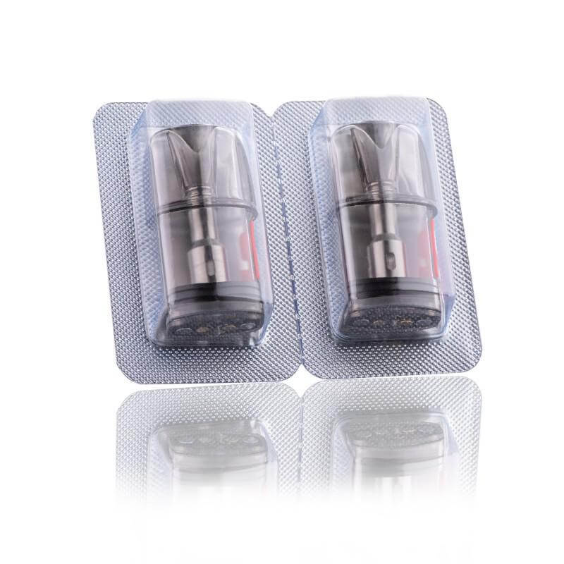 DotMod dotPod Pro Empty Pod packaging with two clear vape pods for easy refilling and use.