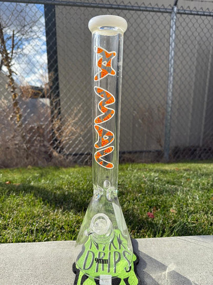 MAV Glass 9mm Thick 18" Beaker 14mm 45° - Pizza