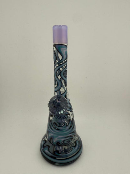 Highgrade Glass Heady Grommet Mini Tube 10mm 45° Teal