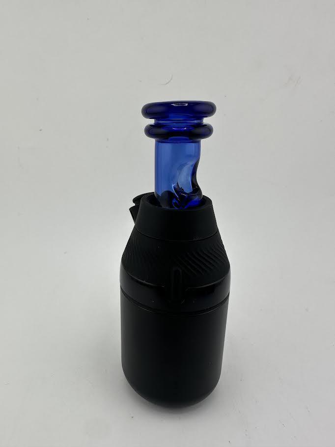 MJHoG Puffco Proxy Core Mouth Piece - Cobalt handcrafted borosilicate glass with cobalt blue finish.