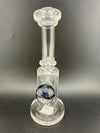 Crondo Glass Clear Banger Hanger w/ Dichro Marble 14mm 90°
