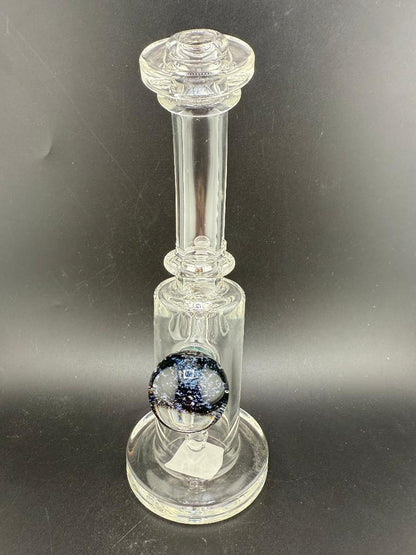 Crondo Glass Clear Banger Hanger w/ Dichro Marble 14mm 90°