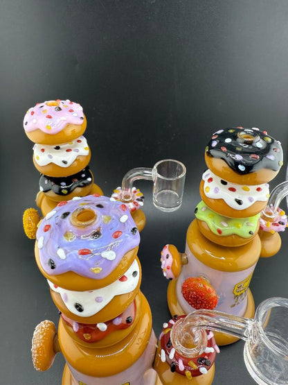IC Glass Triple Doughnut Rig 14MM 90°