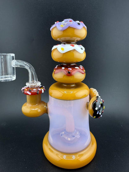IC Glass Triple Doughnut Rig 14MM 90°