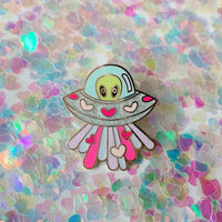 Wildflower Co. UFO Alien Enamel Pin