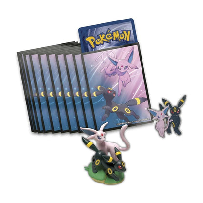 Pokémon TCG Prismatic Evolutions Premium Figure Collection - Espeon ex & Umbreon ex | 11 Booster Packs