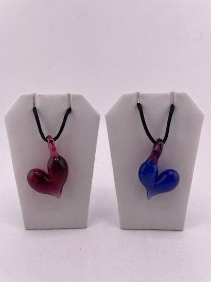 Kt Scissor Baby Glass Pendant - Hearts