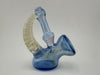 Brando Glass Dry Pipe - Fumed With Horns